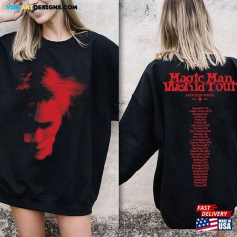 Jackson Wang Tour Shirt Got7 Retro Bootleg T-Shirt Magic Man World Unisex Check more at https://vibeartdesigns.com/product/jackson-wang-tour-shirt-got7-retro-bootleg-t-shirt-magic-man-world-unisex/ World Tour Shirt, Merch Shirt, Magic Man, College Shirts, Got7 Jackson, Reading Shirts, Kpop Merch, Youth Hoodies, Jackson Wang