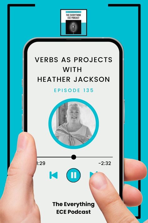 Heather Jackson, owner of The Sunflower School, joins Carla Ward to discuss verbs as projects. 

As a Reggio-inspired educator, Heather has spent many years researching, reflecting and discussing Early Childhood Education and how to take a child’s interest using verbs and play schemas to begin a project without falling into the “theme” trap. By using verbs and play schemas, educators can gain a more complex perspective on projects.  

#podcast #earlychildhoodeducation #episode135 What Is Art Therapy, Reggio Inspired, Forms Of Communication, Behaviour Chart, Kids Behavior, How To Work, Children's Literature, Emotional Development, Childhood Education