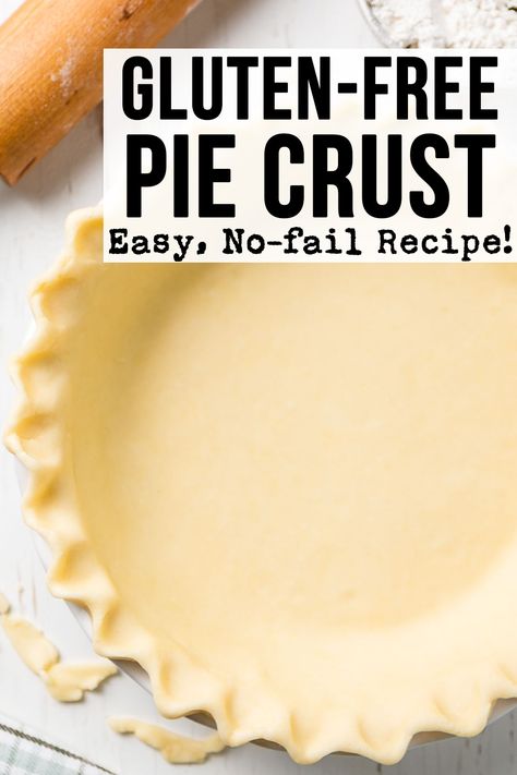 Gluten Free Pie Crust Easy, Gluten Free Pie Crust Recipe, Easy Pie Crust, Gluten Free Pie Crust, International Desserts, Gluten Free Pastry, Pan Sin Gluten, Pie Crust Recipe, Cookies Gluten Free