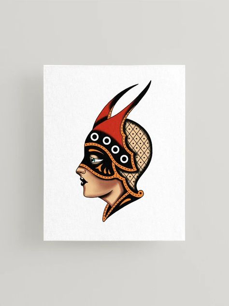 "Dietzel girl American traditional tattoo Mask carnaval " Mounted Print for Sale by SuburbanStoic | Redbubble Tattoo Mask, Flash Ideas, Tattoo Traditional, Girl Tattoo, Graphic Style, American Traditional Tattoo, American Traditional, Traditional Tattoo, Wood Print