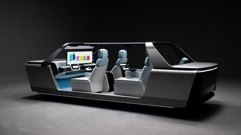 Types Of Innovation, Flexible Display, Car Concept, Connected Car, Mobile Office, Surround Sound Systems, Smart Car, Video Conferencing, Yanko Design