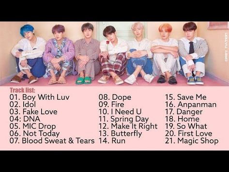 Bts All Songs List, Bts Blog, Youtube Names, Kpop Songs, Bts Songs, Bts Lyrics, Army Video, Bts Youtube, Blood Sweat And Tears