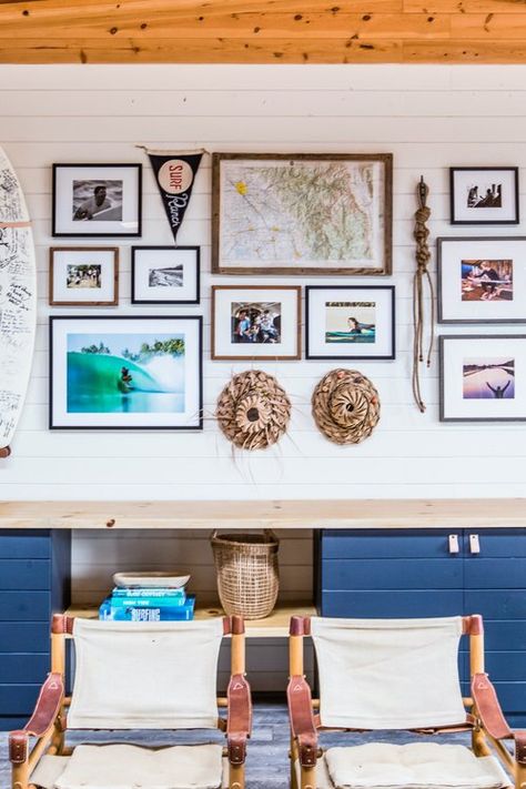 kelly slater surf ranch — Raili CA Design Surf Interior Design, Kelly Slater Surf Ranch, Surf Shack Decor, Surf Interior, Surf Style Home, Raili Clasen, Surf Cottage, Deco Surf, Surf House Decor