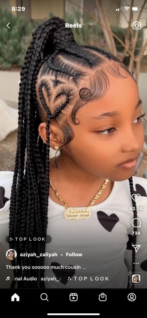 Kid Styles, Styles Ideas, Girls Hairstyles Braids, Hairstyles Braids, Braided Ponytail, Box Braids, Let Me Know, Hair Inspo, For Girls