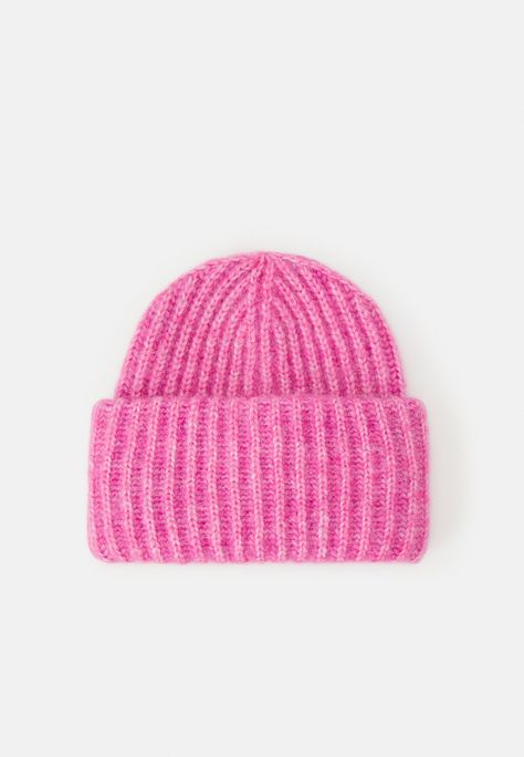 Pink Beanie, Pink Beanies, Design Inspo, Accessories Hats, Knitting, Crochet, Hats, Pink