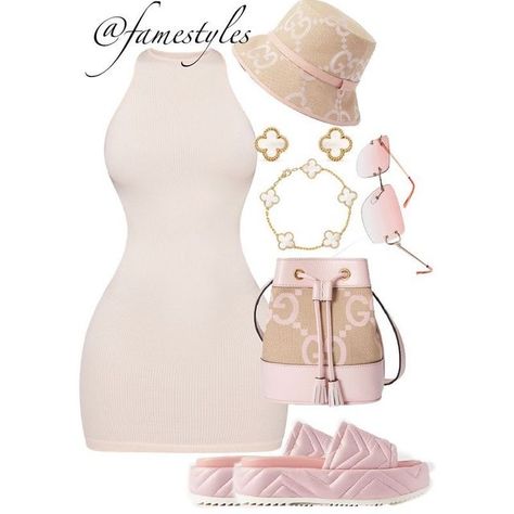 Boujee Summer Outfits, Shien Clothes Outfits Idea, Cream Colored Outfits, Baddie Boujee Outfits, Vacation Clothes, The Grudge, Cute Birthday Outfits, Boujee Outfits, Fasion Outfits