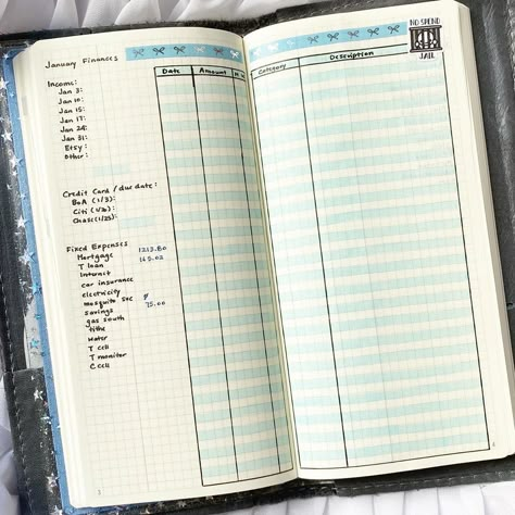 A5 Stalogy Layout, Hobonichi Weeks Notes Pages Ideas, Hobonichi Weeks Finance, Hobonichi Techo Layout, Hobonichi Weeks Budget Layout, Travelers Notebook Setup, Hobonichi Weeks Layout Minimal, Hobonichi 5 Year Techo Ideas, Financial Budget Planner