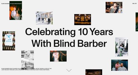 Blind Barber, Strong Typography, Web Design Trends, Web Designs, Creating A Blog, Responsive Design, Web Development Design, Design Agency, Thought Provoking