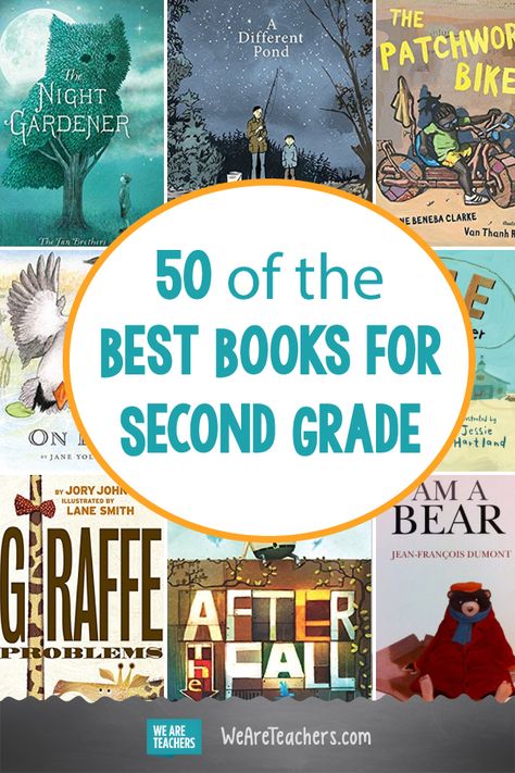 50 of the Best Books for Second Grade. This list of the best second grade books includes picture books, biographies, non-fiction and chapter books. There's something to get every reader hooked! #secondgrade #books #reading Books For Second Graders, Second Grade Books, 2nd Grade Books, Homeschool Books, Teaching Second Grade, Read Aloud Books, 2nd Grade Classroom, 2nd Grade Reading, Grade Book