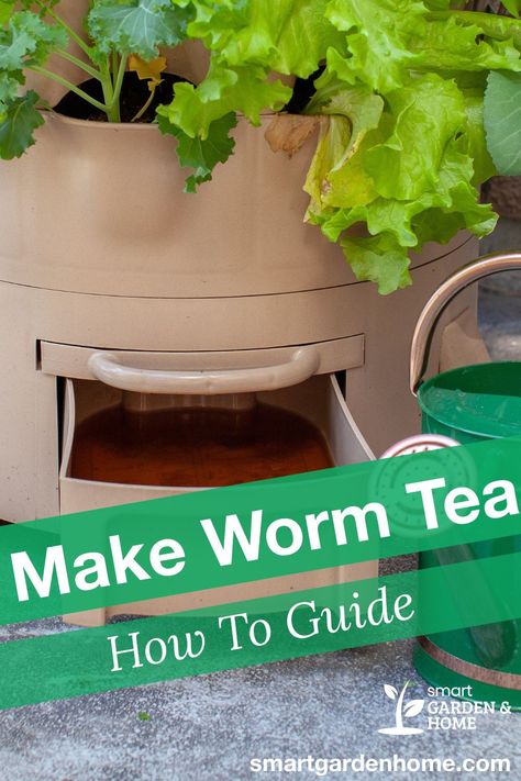 Like gardening in general, vermicomposting has a lot of jargon, and worm tea is undoubtedly a phrase you will encounter if you are researching using worms for compost. Discover how to make a Worm tea. https://smartgardenhome.com/gardening-how-to/compost/make-worm-tea/?utm_source=pinterest&utm_medium=smartgardenhome&utm_campaign=publer #compost #wormtea Worm Tea, Compost Starter, Worm Castings Tea, Diy Tea Bags, Worm Castings, Soil Conditioner, Compost Tea, Tea Diy, Smart Garden