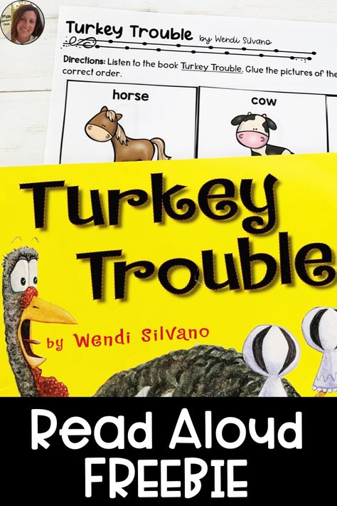 Turkey Trouble Activities, Thanksgiving Read Aloud, Turkey Trouble, Thanksgiving Activities For Kindergarten, November Classroom, Thanksgiving Activities Preschool, Turkey Activity, November Books, Thanksgiving Lessons