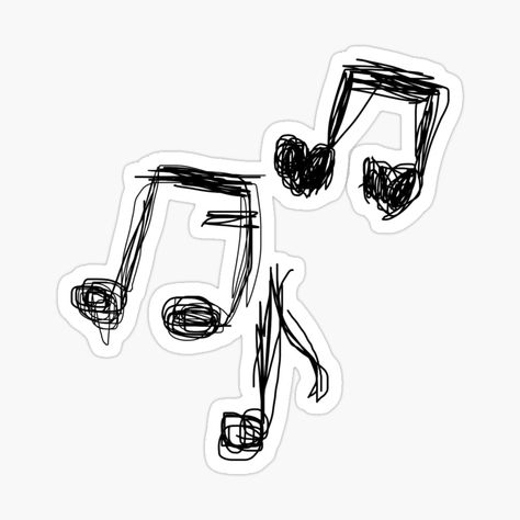 Music Drawing, Drawing Sticker, Musical, Vinyl, Black And White, Drawings, Music, White, Black