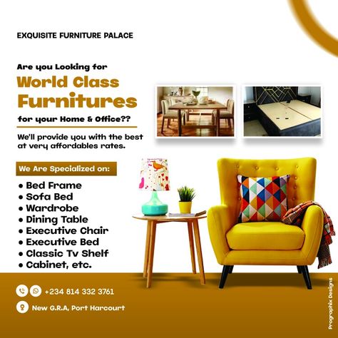 Furniture Flyer Design, Furniture Promo, Bed Classic, Tv Shelf, Design Edit, Graphic Design Ads, Drifting Cars, Flyer And Poster Design, Sofa Frame