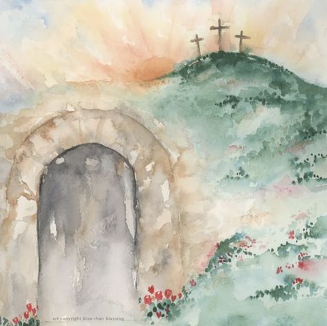 Biblical Watercolor Paintings, Christian Canvas Paintings, Jesus Pics, Bible Blessings, No Greater Love, Coloring Digital, Easter Paintings, Jesus Wall Art, Selfless Love