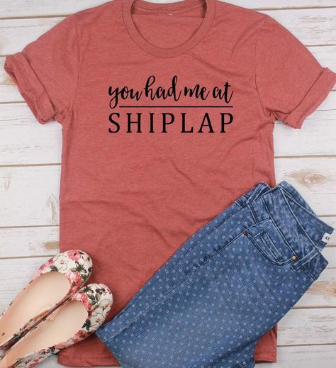 Etsy You Had Me At Shiplap Shirt Saved By Grace Through Faith, By Grace Through Faith, Grace Through Faith, Inspirational Graphic Tees, Sassy Shirts, Cross Shirts, Country Girls Outfits, Shirt Sayings, Faith Christian