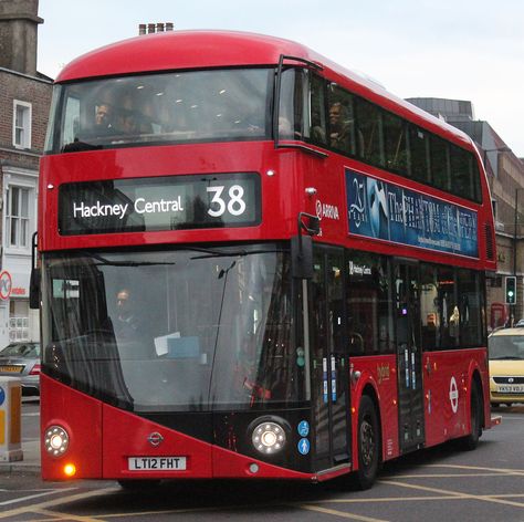 London Buses route 38 - Wikipedia New Routemaster, London Drawing, London Buses, British Things, Bus Route, Large Truck, Hippie Van, British English, London Transport