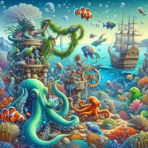 Dive into the magical world of "Underwater Fiesta" ��🌊✨ Where the colors of the ocean come alive in a symphony of art and creativity! 🎨🐠 Immerse yourself in the beauty of underwater landscapes and let your imagination swim with the fishes! 🐬💙 Whether you're an art lover, a nature enthusiast, or just looking for some inspiration, this is an experience you won't want to miss! 🌺🌟 Come join us at The Alien Canva and let the underwater magic enchant your soul! 🦑🎉 #art #artist #illustration #design #... Underwater World Art, Art And Creativity, Can Holders, Magical World, Solomon Islands, Underwater World, Samoa, Scented Soy Candles, Plush Blanket