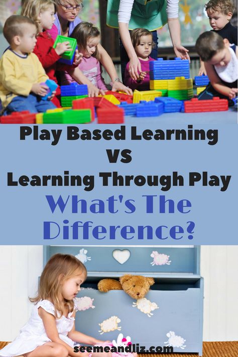 Play based learning activities for kids vs learning through play. Click to learn exactly what the difference is and how both will help with your child's development! #learningthoughplay #childdevelopment #parentingtips #playbasedlearning #kidsactivities Guided Play Kindergarten, Play Based Learning Kindergarten, Play Based Kindergarten, Pyp Classroom, Play Based Classroom, Stages Of Play, Child Development Activities, Learning Activities For Kids, Purposeful Play