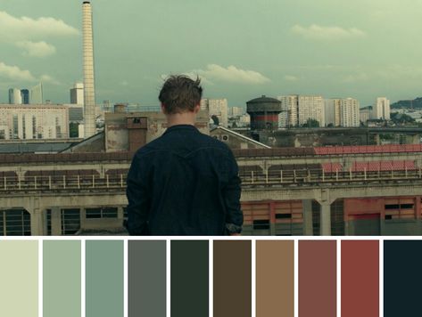 Cenimatic Color Platte, Film Stills Cinematography Color Palettes, Cinematic Color Palette, Village Backdrop, Cinematic Portrait, Movie Color Palette, Cinema Colours, Headshot Poses, Color Script