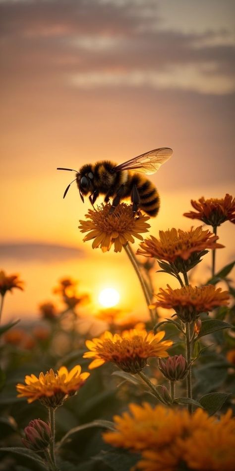 Facts About Honey Bees, Aesthetic Flower Tattoo, Bee Pictures Art, Facts About Honey, Honey Bee Facts, Bee Pictures, Bee Painting, Bee Garden, Aesthetic Flower