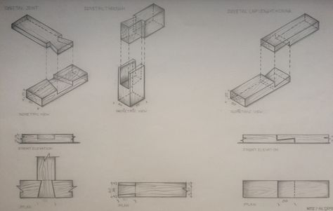 working drawing of wooden joinery Joinery Details Drawing, Chair Joinery, How To Draw Wood, Wood Joinery Detail, Wooden Joinery, Types Of Wood Joints, Wooden Joints, Details Furniture, Details Drawing