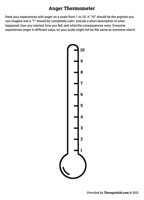 Anger Thermometer Preview Tdt Interventions, Emotion Thermometer, Anger Thermometer, Emotional Thermometer, Child Therapy Activities, Social Work Activities, Kids Coping Skills, Anger Management Activities, Social Skills Lessons