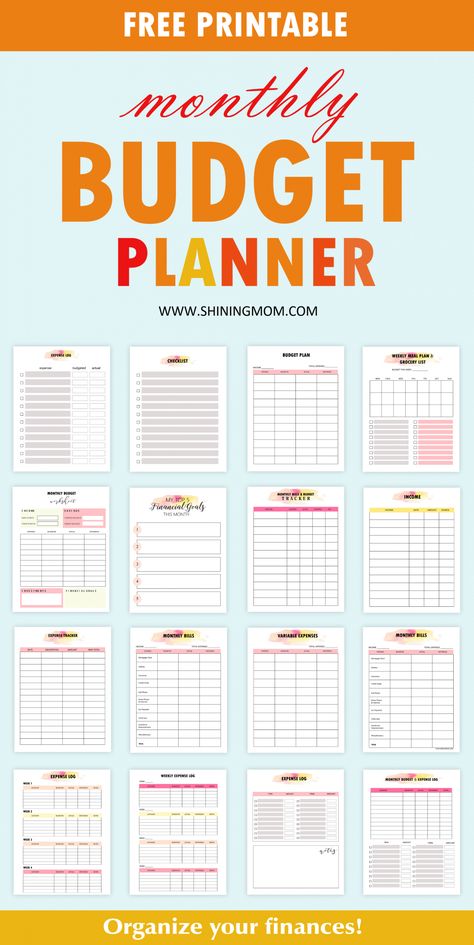 Monthly Budget Template : 30 Free Templates to Download! Budget Planner Printable Free, Budget Binder Free, Printable Budget Sheets, Family Budget Planner, Monthly Budget Worksheet, Business Budget Template, Monthly Budget Sheet, Budget Binder Printables, Free Budget Printables