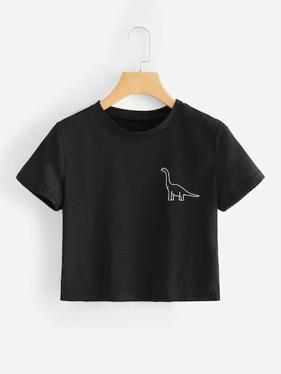 T-shirts | T-shirts Sale Online | ROMWE Future Punk, Mesh Hoodie, Tennis Shirts, Crop Top Outfits, Cute Crop Tops, Crop Tee, Cute Shirts, Teen Fashion, Korean Fashion