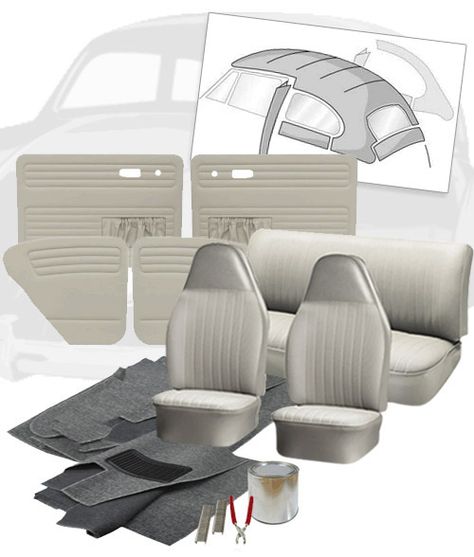 Bug Interior, Vw Bug Interior, Vw Interior, Vw Rat Rod, Vw Baja Bug, Vw Ideas, Automotive Upholstery, Vw Engine, Tiny Cars