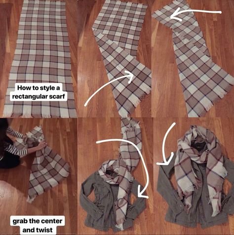 How to fold and tame a big blanket scarf! Big Blanket, How To Fold, Scarf Tying, Blanket Scarf, Out Of Style, Capsule Wardrobe, Going Out, Autumn Fashion, Twist