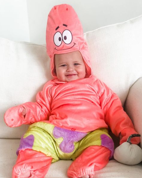 Brinlee Smetzer on Instagram: “Staaapppp 🤣💕#babysfirsthalloween #spongebob” Spongebob Theme Outfit, Sponge Bob Inspired Outfits, Spongebob Onesie, Spongebob Sweater, Spongebob Pajamas, First Halloween, Baby Car, Early Childhood, Baby Car Seats