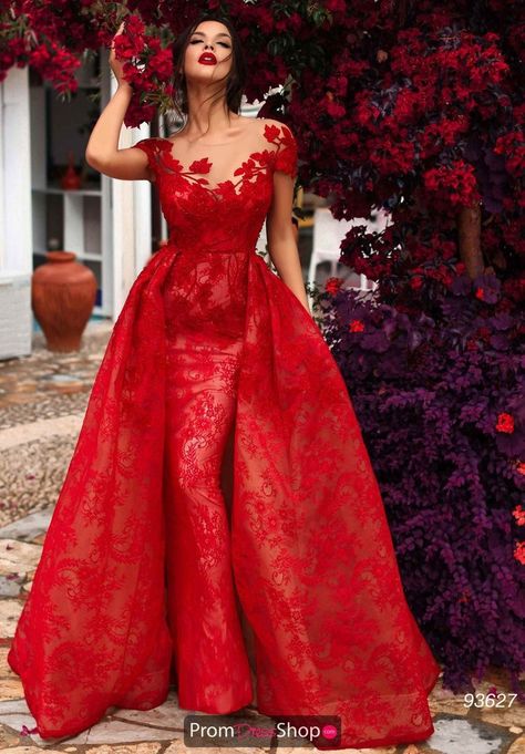 Red Wedding Gowns, Red Ball Gowns, Tarik Ediz Dresses, Red Bridal Dress, Red Wedding Dress, Tarik Ediz, 파티 드레스, Red Wedding Dresses, Red Dress Outfit