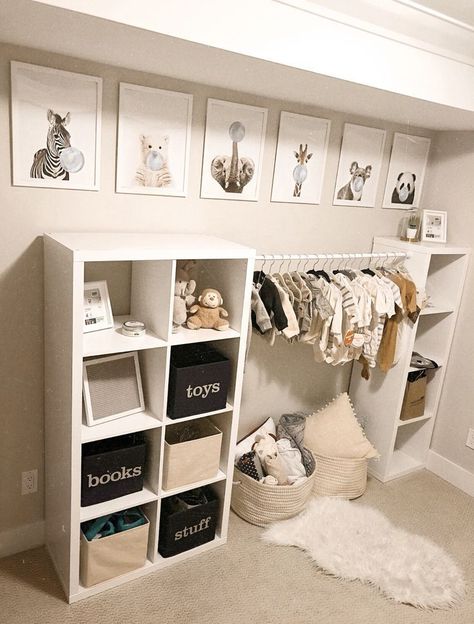 Nursery Wall Ideas, Baby Boy Nursery Room Design, Apartment Nursery, Modern Nursery Room, Affordable Nursery, Animal Themed Nursery, Modern Playroom, Baby Nursery Inspiration, Baby Room Organization