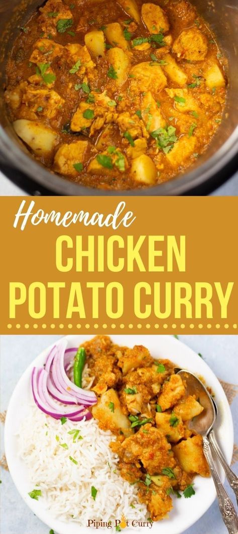 Chicken And Potato Curry, Instant Pot Chicken Thighs, Instant Pot Chicken Noodle Soup, Instant Pot Chicken Noodle, Chicken Instant Pot, Chicken Potato, Sweet Potato Curry, Healthy Weeknight Meals, Recipes Instant Pot