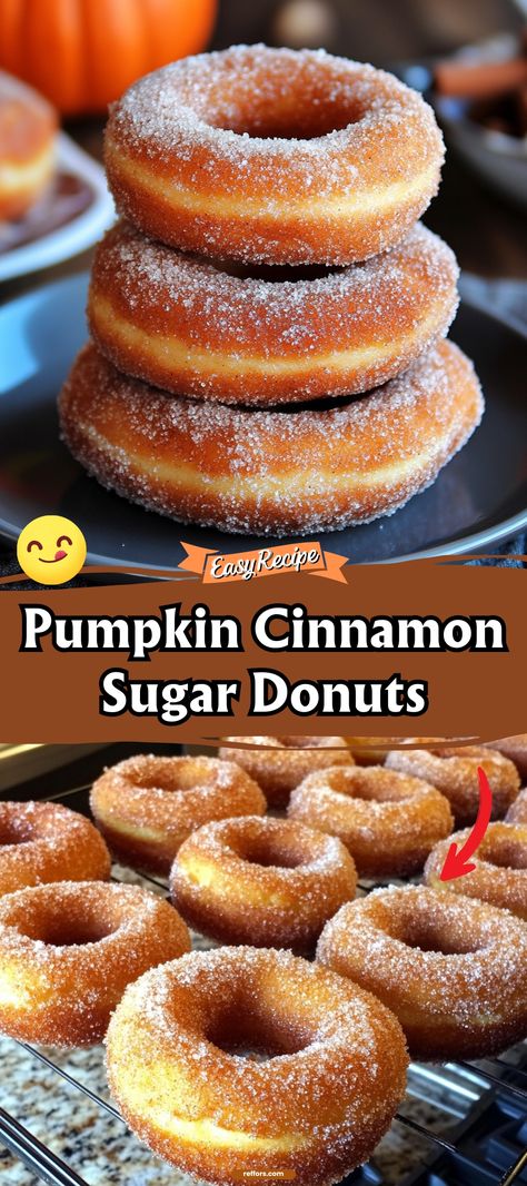 Indulge in the autumnal bliss of our Pumpkin Cinnamon Sugar Donuts, where spicy pumpkin meets sweet cinnamon sugar in a soft, cakey donut that's utterly irresistible. #PumpkinDonuts #CinnamonSugar #AutumnTreats Pumpkin Baked Donuts Recipe, Baked Cinnamon Sugar Donuts Recipe, Fall Doughnut Recipes, Sweet Potato Donut Recipe, Baked Pumpkin Donuts Recipe, Pumpkin Donuts Baked, Babycakes Recipes, Sugar Donuts Recipe, Pumpkin Donuts Recipe