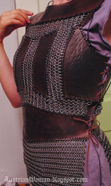 Lagertha Armor, Chain Maille Armor, Lagertha Cosplay, Viking Chainmail, Women's Armor, Lagertha Costume, Chain Mail Armor, Armor Inspiration, Mail Dress