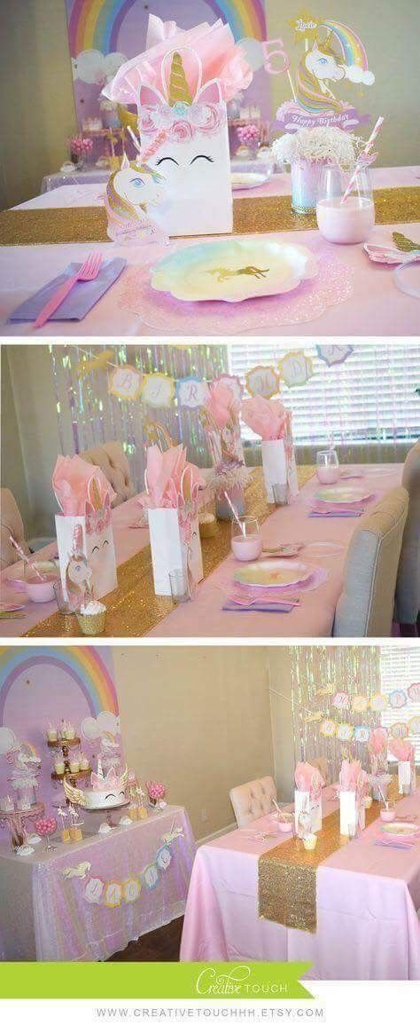 Unicorn Themed Birthday Party, Breakfast Party, Unicorn Birthday Party, Unicorn Baby Shower, Pony Party, 6th Birthday Parties, Themed Birthday Party, Unicorn Birthday Parties, 4th Birthday Parties