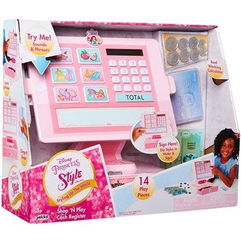 Play Cash Register, Disney Princess Style, Disney Princess Room, Disney Princess Toys, Bathroom Improvements, Disney Sign, Princess Toys, American Girl Doll Clothes Patterns