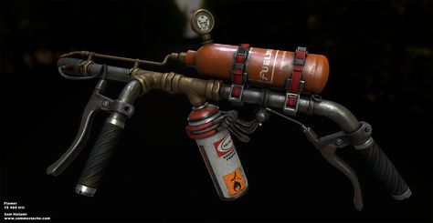 Polycount Forum - View Single Post - What Are You Working On? 2013 Edition Apocalypse Survival Gear, Flame Thrower, Tactical Gear Loadout, Apocalypse Survival, Zombie Apocalypse, Dieselpunk, Post Apocalyptic, Game Design, Zombie