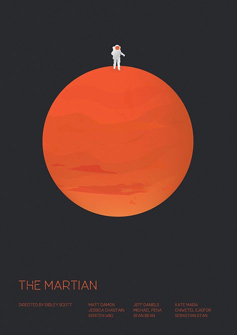 The Martian - minimal movie poster - Matt Needle The Martian Movie, Martian Movie, Simple Illustrations, Buch Design, Film Maker, Illustrations Design, Poster Black And White, Film Poster Design, Image Film