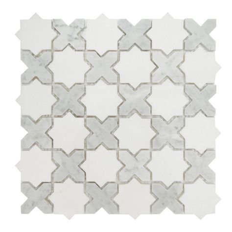 MSI Vera Anne 11.81" x11.81" Polished Marble Mosaic Tile & Reviews | Wayfair Tile Saw, Marble Mosaic Tiles, Shower Surround, Marble Tile, Marble Mosaic, Marble Colors, Mosaic Wall, Floor And Wall Tile, Floor Tile