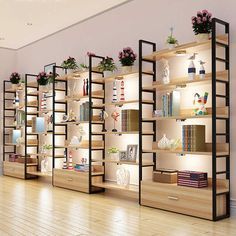 Shelf Supermarket, Store Fixtures Design, Store Shelves Design, Retail Store Interior Design, Desain Pantry, Colour Hallway, Store Design Boutique, Desain Furnitur Modern, Retail Store Interior