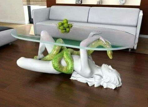 Snake lady table Interior Design Per La Casa, Cute Furniture, Room Deco, Cool Coffee Tables, Dream Rooms, Dream House Decor, Room Aesthetic, Aesthetic Room Decor, Dream Home Design