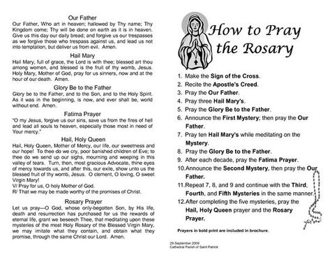 Printable Rosary Prayer Guide Rosary Prayer Guide, Rosary Guide, Rosary Prayers, Rosary Mysteries, Saying The Rosary, Prayer Guide, Study Topics, Our Father Who Art In Heaven, Bible Study Topics