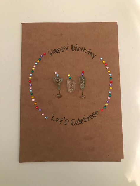 Seaglass Cards, Sports Card, Sea Glass Crafts, Handmade Birthday Cards, Glass Crafts, Sea Glass, Note Cards, Card Ideas, Birthday Cards