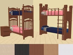 Mod The Sims - Shaundak's TS3 - TS2 Converted Bunk Beds MALM Colours Sims 4 Loft, 4 Bunk Beds, Living Room Sims 4, Bunk Bed Sets, Sims 4 Beds, Toddler Bunk Beds, Sims Furniture, Luxury Pet Beds, Bunk Bed Mattress