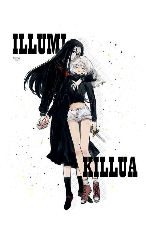 Illumi zoldyck and killua zoldyck genderbend Hunter x Hunter Illumi Genderbend, Hunter X Hunter Genderbend, Leorio Genderbend, Killua Genderbend, Hxh Genderbend, Illumi X Killua, Illumi Killua, Silva Zoldyck, The Phantom Troupe