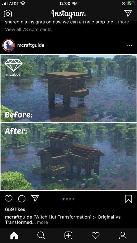 Minecraft Upgraded Witch Hut, Witch Hut Minecraft, Hut Minecraft, Minecraft Witch, Witch Hut, Minecraft Room, Study Material, Minecraft, Witch