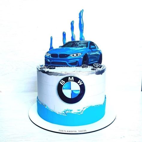 Cake Frosting Designs, Bmw Cake, Wedding Cake Videos, 12th Birthday Cake, Easy Minecraft Cake, Cake For Boyfriend, Cars Birthday Cake, Birthday Cakes For Men