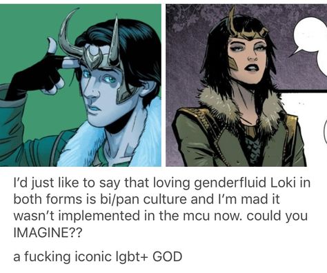 Ton Hiddleston is an amazing Loki and I can't really see anybody doing it better than him but I still wish mcu loki was genderfluid af Shape Shifter, Young Avengers, Deathstroke, Avengers Memes, Loki Marvel, Loki Thor, Marvel Girls, Marvel Jokes, Tom Hiddleston Loki